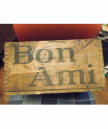 Bon Ami Cleanser Dovetail Wooden Box with Ad - $242.79 CAD