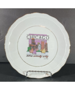 Vintage CHICAGO SOUVENIR Plate THE WINDY CITY Tourist Collector Decorati... - €15,66 EUR