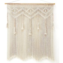 Macrame Wall Hanging Large Boho Decor Chic Tapestry Curtain Tassel Woven Wall Ar - £37.75 GBP