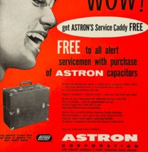 1960 Astron Service Caddy Tubes Diodes Advertisement Vintage TV Radio DW... - $19.99