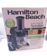 Hamilton Beach 4-in-1 Electric Spiralizer 6 Cup vegetable ribbon 4 cones... - $65.00