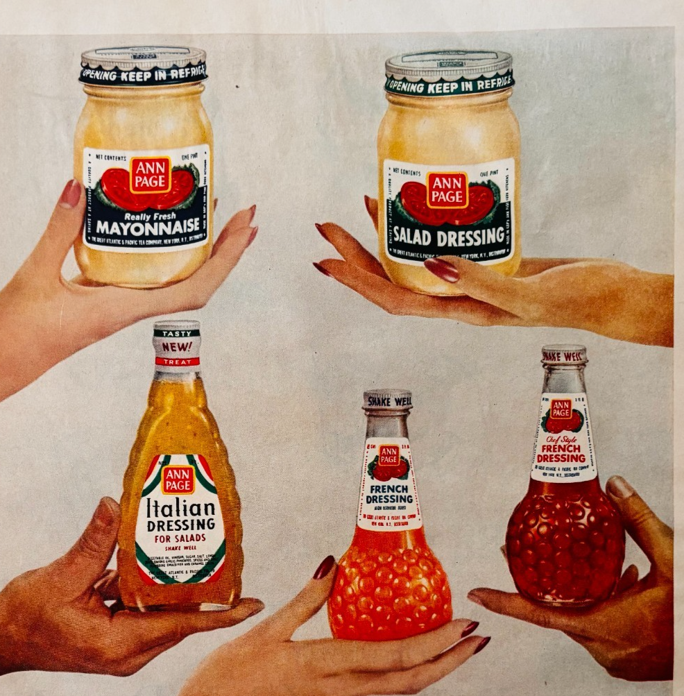 1960 Ann Page Dressing Advertisement A&amp;P Markets Condiment Vintage DWXX2 - $24.99