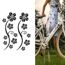 decals for bicycle, decorative stickers, fun flowers  - £8.25 GBP+