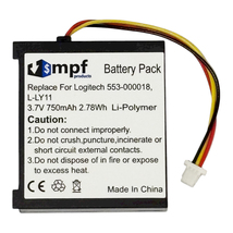 750mAh Battery 4 Logitech MX Revolution Laser Mouse L-LY11 F12440097 533... - $6.95