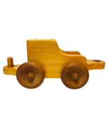 VINTAGE Handmade Oak Wooden Trian Car L 11.5&#39;&#39; X H 5&#39;&#39; X W 4&#39;&#39; Weight 1 lb. - $14.44