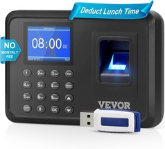 VEVOR Time Clock, Fingerprint Time Clocks for Employees Small Business, - $158.35