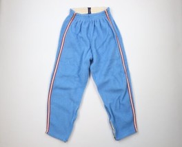 Vintage 50s MacGregor Mens 34 Distressed Striped Fleece Sweatpants Blue USA - $138.55