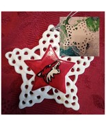 Coyote Porcelain Holiday Ornament 4.5&quot;. Unbranded.  - $27.44 CAD