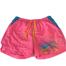 Nike Kyrie 6 Graffiti Gym Swim Beach Shorts Digital Pink Neon Vintage 90s Y2K XL - £53.42 GBP