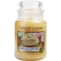 YANKEE CANDLE by Yankee Candle VANILLA CUPCAKE SCENTED LARGE JAR 22 OZ - £28.02 GBP