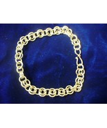 Double Ring Chain 8 3/4&quot; 12/20 GF Bracelet  - $524.16 MXN