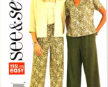 McCalls 6373 Misses 8 to 12 Very Easy Jacket, Top and Pants Uncut Sewing... - $8.56