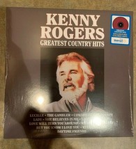 Kenny Rogers Greatest Country Hits Limited Edition RED Vinyl LP Lucille, Gambler - £50.66 GBP