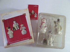 Burrton Coldwell and Windfield Hallmark Keepsake Ornament Snowman Set / 3 2003 - £6.38 GBP