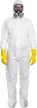 AMZ Medical Supply White Lab Coveralls Disposable, 2X-Large. Pack of 5... - £25.70 GBP