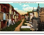 Antica Cimitero st Louis Nessun 1 Orleans Louisiana La Unp Wb Cartolina N25 - $3.39