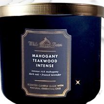 Bath and Body Works Mahogany Teakwood Intense 3 Wick Candle White Barn - $454.30 MXN