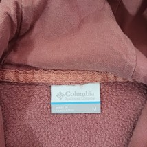 Columbia Mens Medium Dark Coral Hoodie Graphic Pullover Long Sleeve Cotton Blend image 4