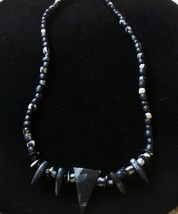 Black &amp; Grey Men&#39;s Sculpey Necklace - $4.00