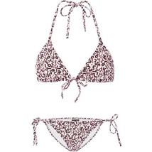 NWT PROENZA SCHOULER LG mini text string bikini swimsuit red black $275 - £77.52 GBP