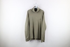 Vintage 90s Ralph Lauren Mens XL Faded Long Sleeve Turtleneck T-Shirt Green USA - £46.70 GBP
