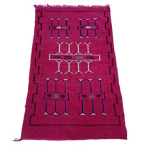  Beni Ourain Small carpet Rug Rug-wool rug,Rug, berber pink color rug handmade  - £94.36 GBP