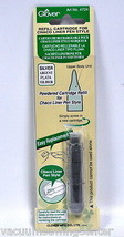 Clover Chaco Liner Pen Chalk Refill Silver - £4.88 GBP