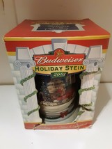 2001 Budweiser Holiday Stein With Original Box And Certificate Of Authenticity - $9.89