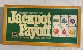 Jackpot Payoff Board Game COMPLETE Whitman 1979 Betting Cards Bluffing Mat. Vtg - £26.92 GBP
