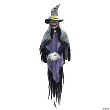 Animated Hag 5&#39; Hanging Life-Sized Prop Halloween Haunted House Decor MR123904 - £57.55 GBP