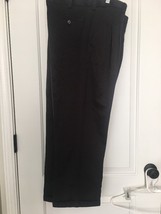 George Men&#39;s Casual/Dress Pants Pockets Zip Size 34 Regular Black - $26.44