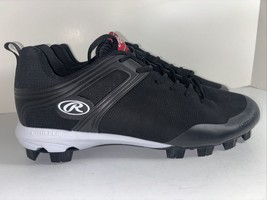 Rawlings Respect Mens 13 Baseball Cleats Black/White  NEW - $19.75