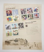 1998 USPS 1930s Celebrate the Century Stamp Sheet 15ct 32c B9 - $11.99