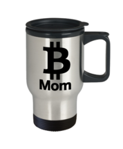 Bitcoin Mom Mug Travel Coffee Cup Cryptocurrency Free Market Investments... - £17.20 GBP