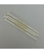 Lot of 4 The Fairmont Hotels Vtg Gold on White Plastic Swizzle Sticks St... - $11.65