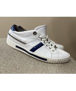 Men’s US 11/EU 44 Designer Alessandro Dell’acqua Leathers Sneakers White... - $169.79 CAD