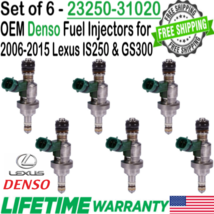 Genuine Flow Matched Denso x6 Fuel Injectors for 2006 GS300 3.0L V6 #23250-31020 - $150.47