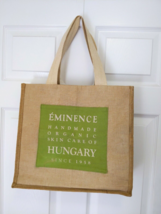 Eminence Jute Tote Beach Grocery Bag 13.5&quot; x 14&quot; x 5&quot; - £7.82 GBP