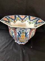 Unique XL ceramic MAKKUM SPITTOON / flowerpot  Tichelaar Delft Holland - £239.58 GBP