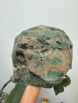 USMC REVERSIBLE WOODLAND AND DESERT COVER FOR ACH MICH HELMET - SMALL/ME... - $45.00