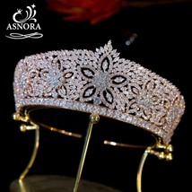 Luxury Bridal Headdress Wedding Hair Accessories Rose Gold Crown  Vintage Queen&#39; - £129.43 GBP