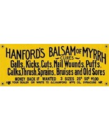 Hanford&#39;s Balsam of Myrrh Porcelain Sign - $919.60 MXN