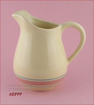 Rare McCoy Pottery Stonecraft Pink and Blue Pitcher (#3899) - £375.70 GBP