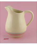 Rare McCoy Pottery Stonecraft Pink and Blue Pitcher (#3899) - £373.51 GBP