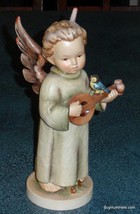 **HUGE** Festival Harmony Goebel Hummel Angel W/ Mandolin Figurine #172/II TMK5 - £422.77 GBP