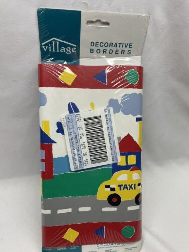 New CARS, CITY Border Pre-pasted Decorative Wall Paper 5 Yards FP598870 - $4.74