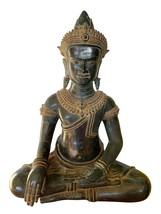 Antique Khmer Style Bronze Enlightenment Angkor Wat Buddha Statue - 52cm/21&quot; - £1,427.84 GBP