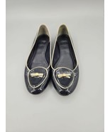 Tory Burch Blue Leather Slip on Flats Size 8M - £31.31 GBP