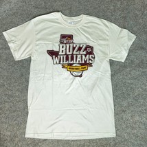 Texas A&amp;M Aggies Mens Shirt Medium White Short Sleeve Tee Top NCAA Basketball - £15.29 GBP