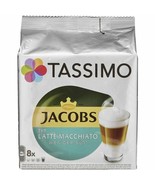 TASSIMO: Jacobs LATTE MACCHIATO LESS Sweet-Coffee Pods -8 pods-FREE SHIP... - £13.97 GBP